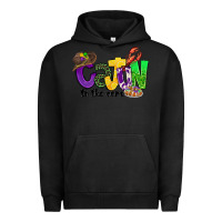 Pigment Black cajun to the core mardi gras Urban Hoodie - CowGirlArtShop