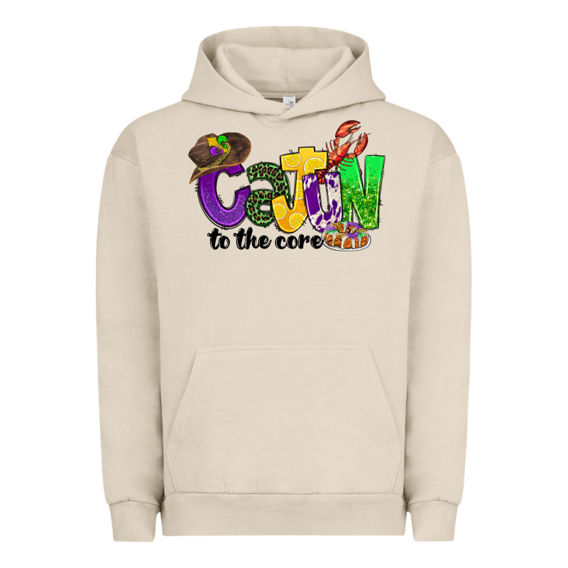 Cajun To The Core Mardi Gras Urban Hoodie by CowGirlArtShop | Teevron