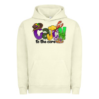 Pigment Pistachio cajun to the core mardi gras Urban Hoodie - CowGirlArtShop