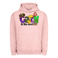 Pigment Salmon cajun to the core mardi gras Urban Hoodie - CowGirlArtShop