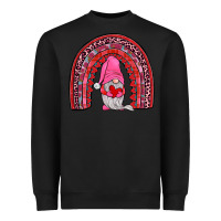 Black valentines gnomies rainbow Heavyweight Sweatshirt - JahusDesignShop