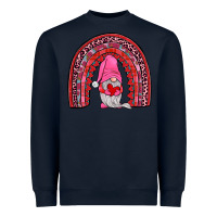 Navy valentines gnomies rainbow Heavyweight Sweatshirt - JahusDesignShop