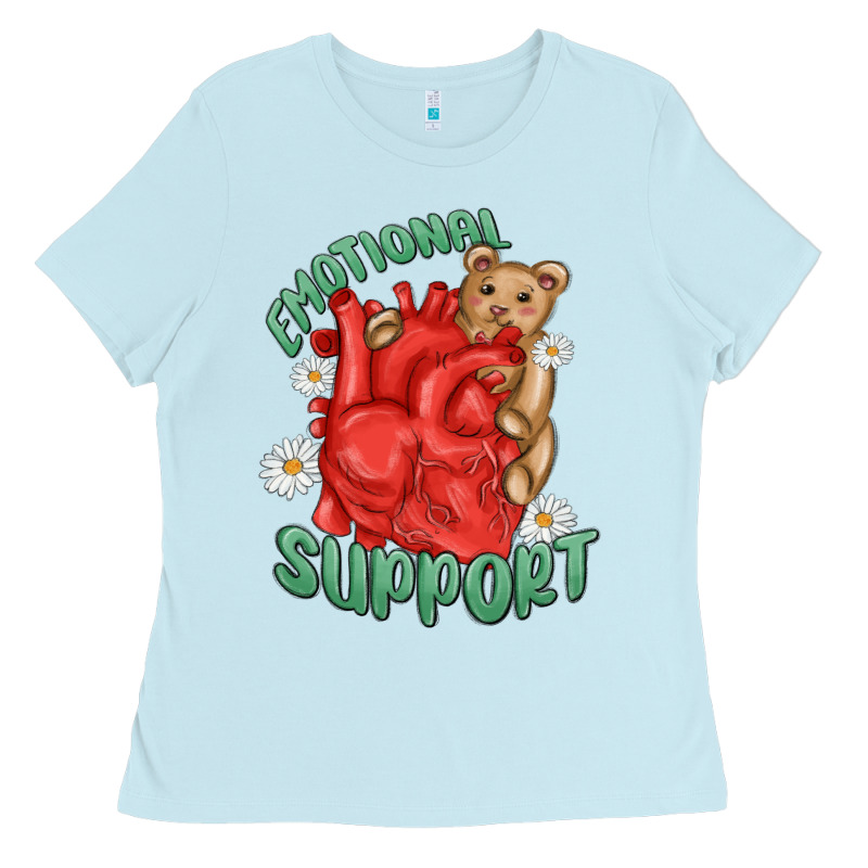 Emotional Support Ladies Tee by MaliasSmallBusiness | Teevron