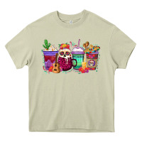 Mossy dia de los muertos coffee cups Heavy Core Tee - texasbilliewilder