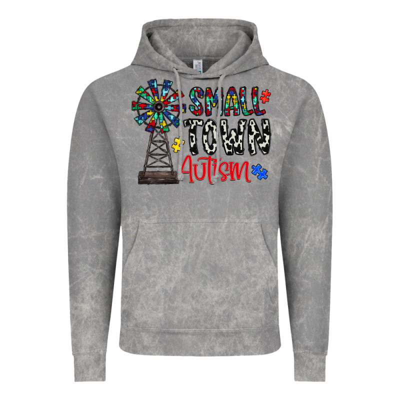 Small Town Autism Vintage Hoodie by CowhideDigitalArt | Teevron