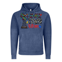 Vintage Denim small town autism Vintage Hoodie - CowhideDigitalArt