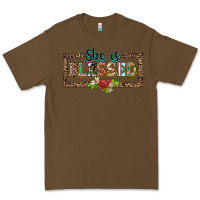 Cacao she is blesssed floral Premium Tee - BarkalooDesign