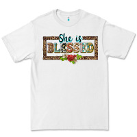 She Is Blesssed Floral Premium Tee | Teevron