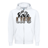 White race life Zipper Hoodie - MaliasSmallBusiness