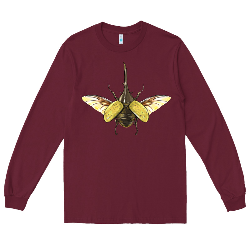 Hercules Beetle With Wings Long Sleeve Tee by LillyAllenDesigns | Teevron