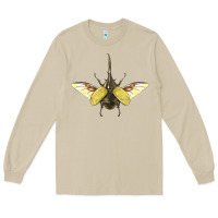 Mushroom Hercules Beetle With Wings Long Sleeve Tee - LillyAllenDesigns