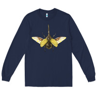 Navy Hercules Beetle With Wings Long Sleeve Tee - LillyAllenDesigns