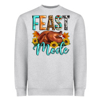 Heather Grey Feast mode Heavyweight Sweatshirt - Artiststas