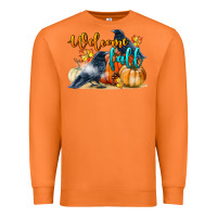 Carrot Welcome Fall With Crow Premium Sweatshirt - LillyAllenDesigns