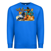 True Royal Welcome Fall With Crow Premium Sweatshirt - LillyAllenDesigns