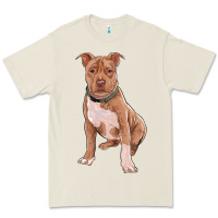 Bone Brown Pitbull Premium Tee - RanaPortraitStore