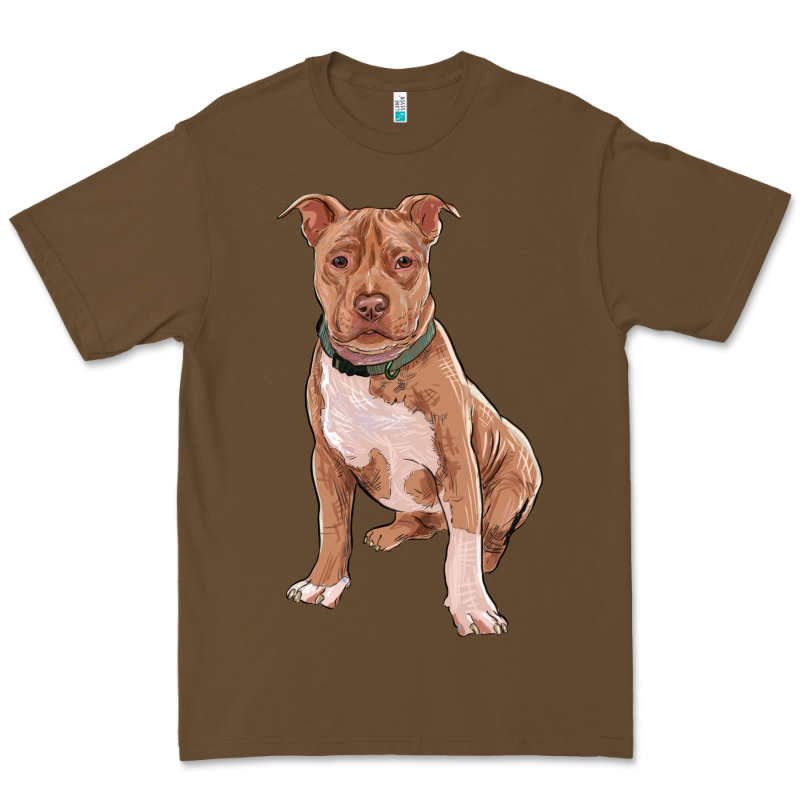 Brown Pitbull Premium Tee by RanaPortraitStore | Teevron