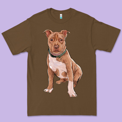 Premium Tee Brown Pitbull