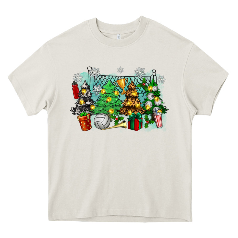 Christmas Trees With Tennis Heavy Core Tee by Zillion Design Studio | Teevron