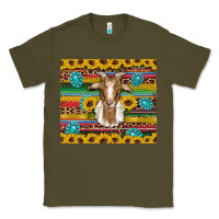 Army Green goat sunflowers gemstones serape leopard glitter Classic Tee - Artiststas