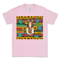 Bubblegum Pink goat sunflowers gemstones serape leopard glitter Classic Tee - Artiststas