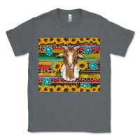 Charcoal Heather goat sunflowers gemstones serape leopard glitter Classic Tee - Artiststas