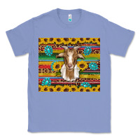 Colony Blue goat sunflowers gemstones serape leopard glitter Classic Tee - Artiststas