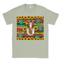 Matcha goat sunflowers gemstones serape leopard glitter Classic Tee - Artiststas