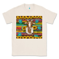 Natural goat sunflowers gemstones serape leopard glitter Classic Tee - Artiststas