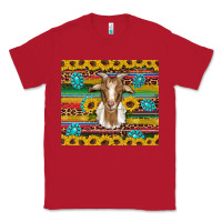 Red goat sunflowers gemstones serape leopard glitter Classic Tee - Artiststas