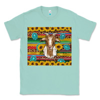 Goat Sunflowers Gemstones Serape Leopard Glitter Classic Tee | Teevron