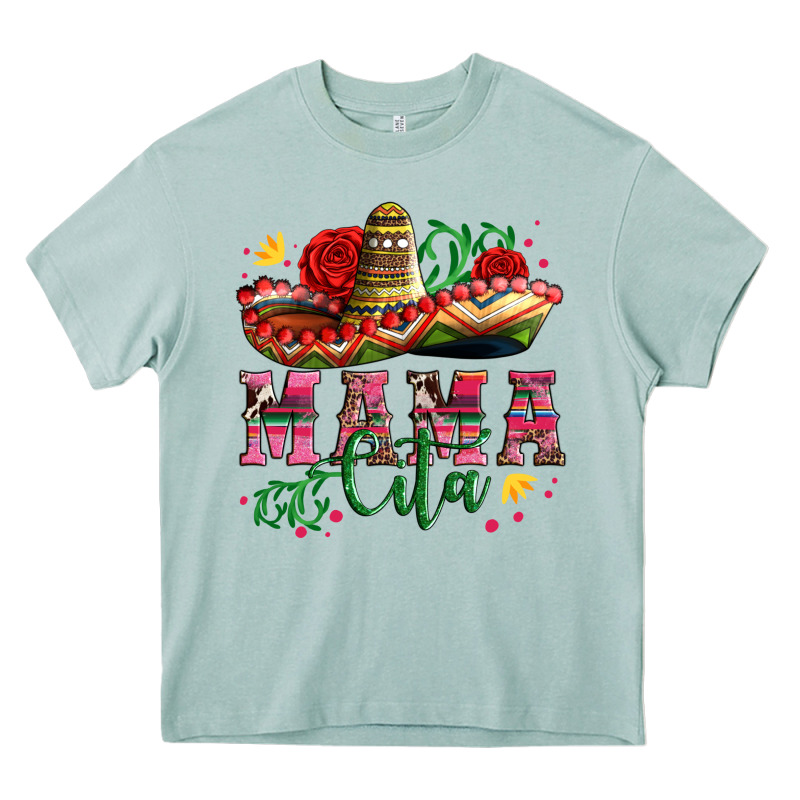 Mama Cita With Sombrero Hat And Roses Heavy Core Tee by Artiststas | Teevron