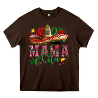 Chocolate Brown mama cita with sombrero hat and roses Heavy Core Tee - Artiststas