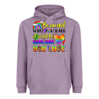 Lavender be careful who you hate it could be someone you Heavyweight Hoodie - LillyAllenDesigns