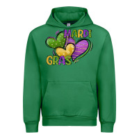 Emerald mardi gras heart Urban Hoodie - CowGirlArtShop