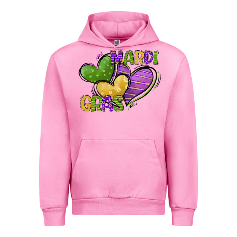 Mardi Gras Heart Urban Hoodie by CowGirlArtShop | Teevron