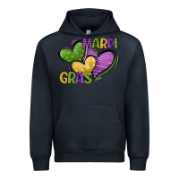 Navy mardi gras heart Urban Hoodie - CowGirlArtShop