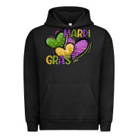Pigment Black mardi gras heart Urban Hoodie - CowGirlArtShop