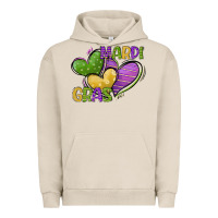 Pigment French Oak mardi gras heart Urban Hoodie - CowGirlArtShop
