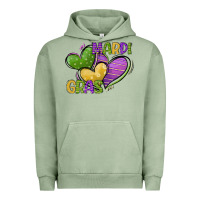 Pigment Oil Green mardi gras heart Urban Hoodie - CowGirlArtShop