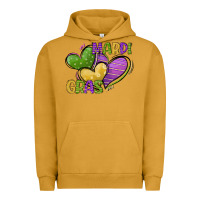 Pigment Peanut Butter mardi gras heart Urban Hoodie - CowGirlArtShop