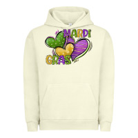 Pigment Pistachio mardi gras heart Urban Hoodie - CowGirlArtShop
