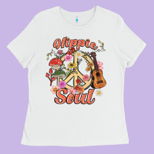 Hippie Soul Ladies Tee Designed By Maliassmallbusiness