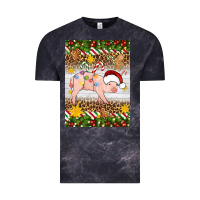 Cloud Black christmas pig Vintage Tee - Artiststas