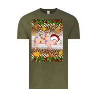 Vintage Olive christmas pig Vintage Tee - Artiststas