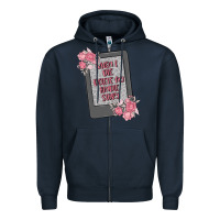 Navy when i die delete my kindle history Zipper Hoodie - MaliasSmallBusiness