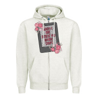 Oatmeal Heather when i die delete my kindle history Zipper Hoodie - MaliasSmallBusiness