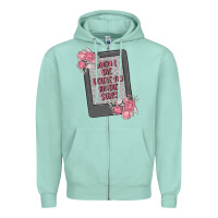 Seafoam when i die delete my kindle history Zipper Hoodie - MaliasSmallBusiness