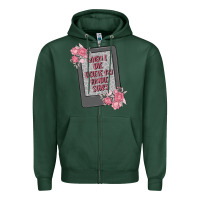 Sports Green when i die delete my kindle history Zipper Hoodie - MaliasSmallBusiness