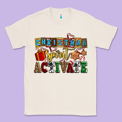 Christmas Spirit Activate Classic Tee Designed By Adodesignshop
